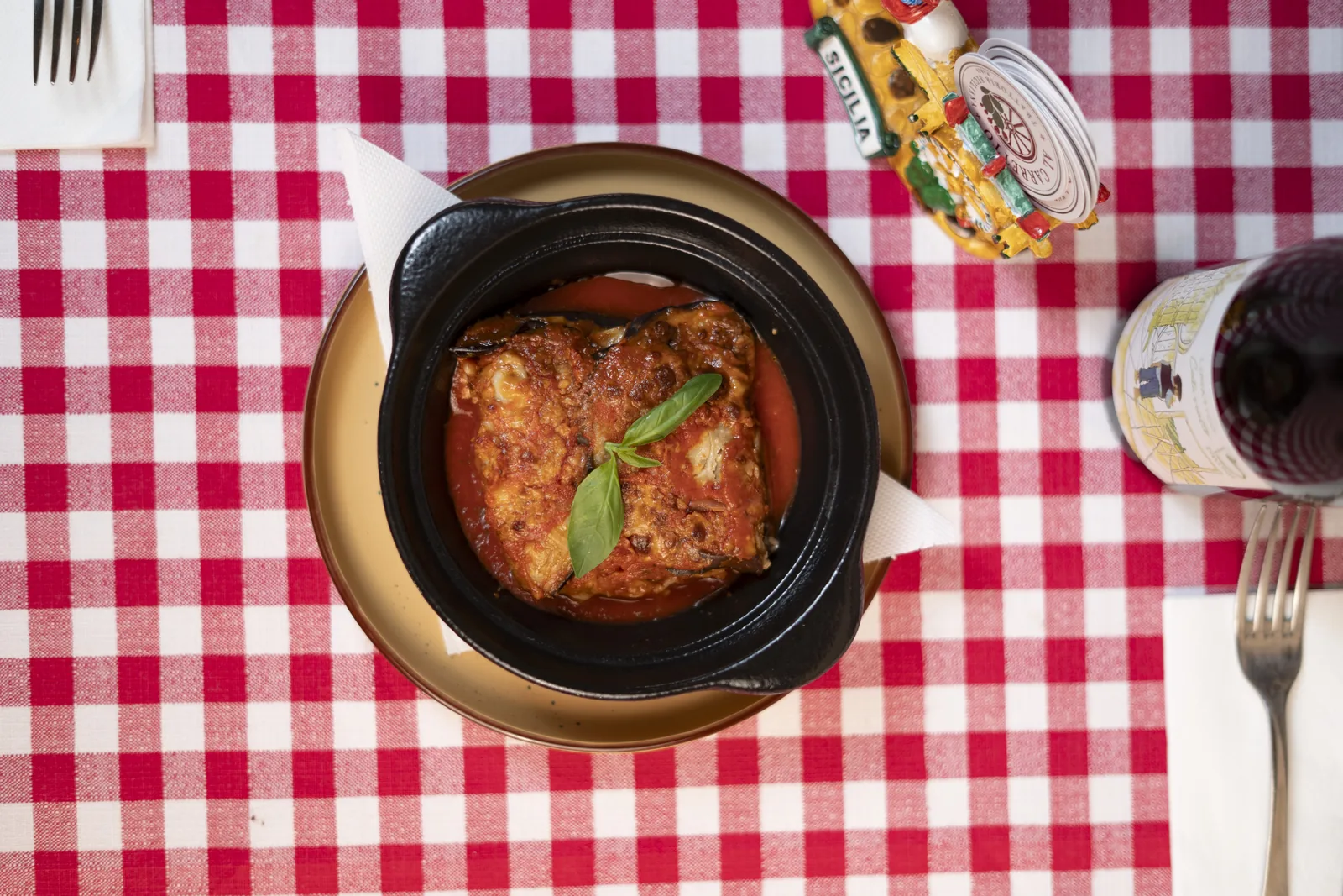 Parmigiana traditionnelle chez Al Carretto à Paris